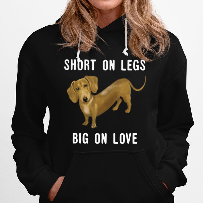 Dachshund Short On Legs Big On Love Hoodie