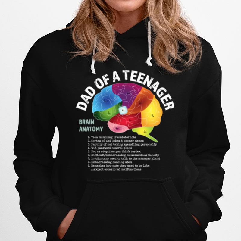 Dad Of Anager Brain Anatomy Hoodie