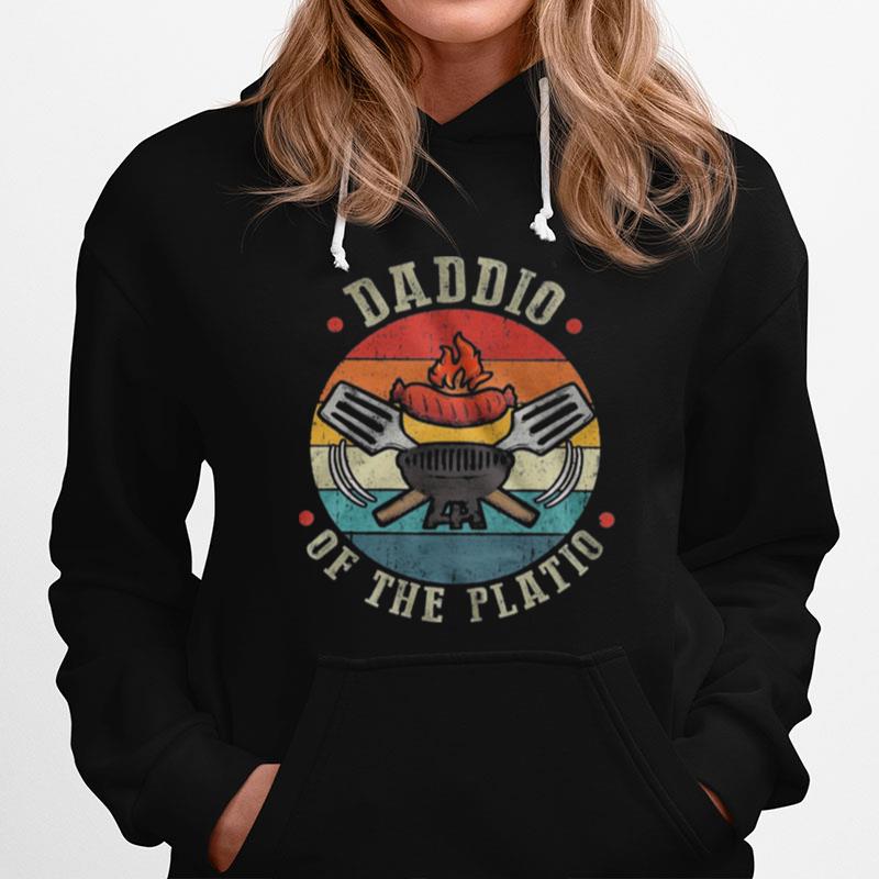 Daddio Of The Platio Bbq Vintage Retro Hoodie