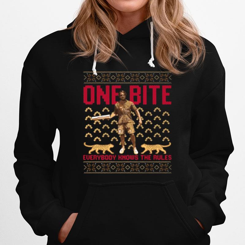 Daddy Dave And Franky One Bite Everybody Knows The Rules Christmas Hoodie