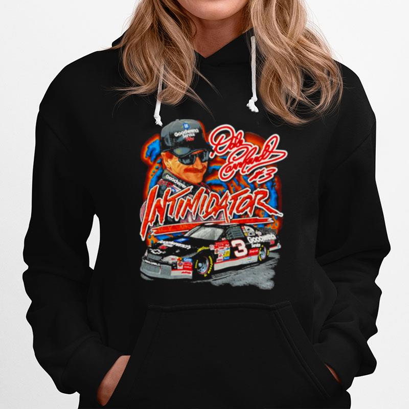 Dale Earnhardt Intimidator Racing Car Vintage Hoodie