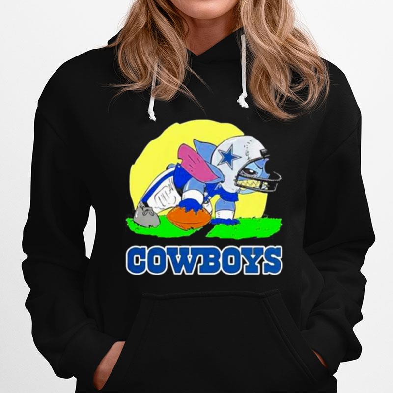 Dallas Cowboys Stitch Ready For The Football Battle Nfl Hoodie
