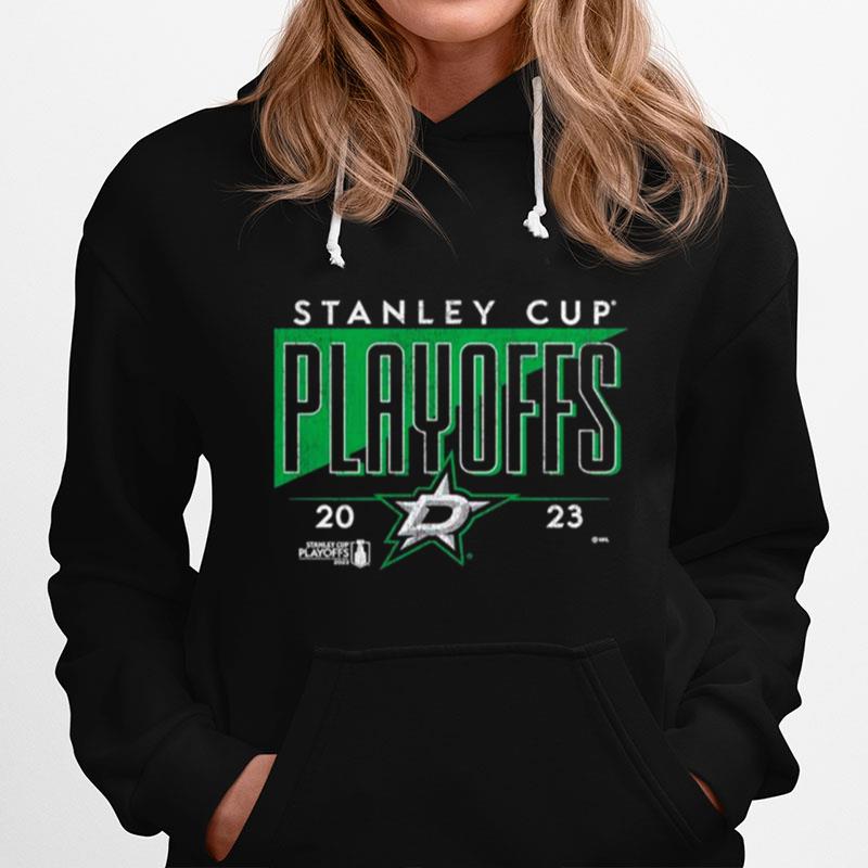 Dallas Stars 2023 Stanley Cup Playoffs Tri Blend Crease Hoodie