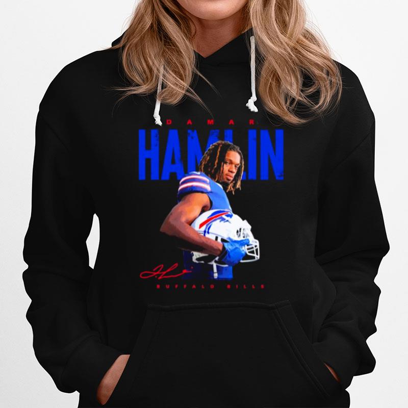 Damar Hamlin Buffalo Bills Signature Hoodie