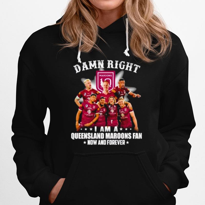 Damn Right Queensland Maroons Rugby Hoodie