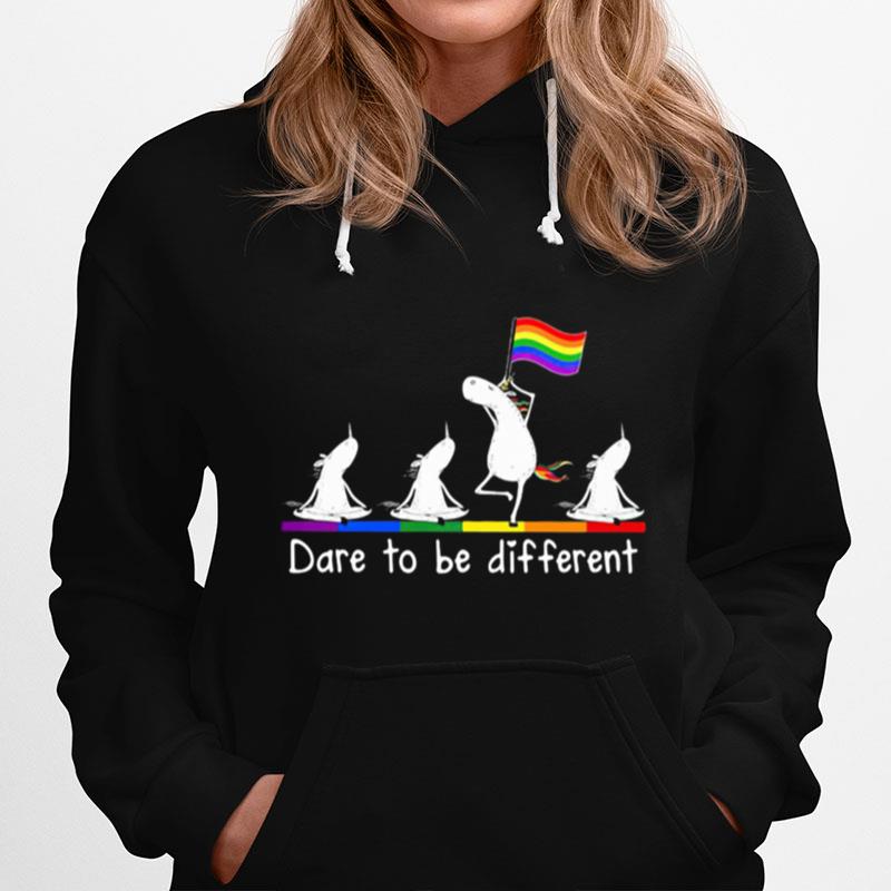 Dare To Be Different Lgbt Unicorn Hoodie