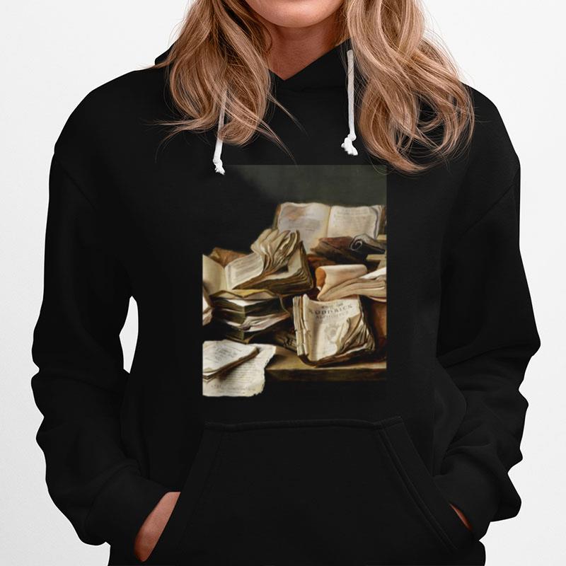 Dark Academia Aesthetic Book Art Hoodie