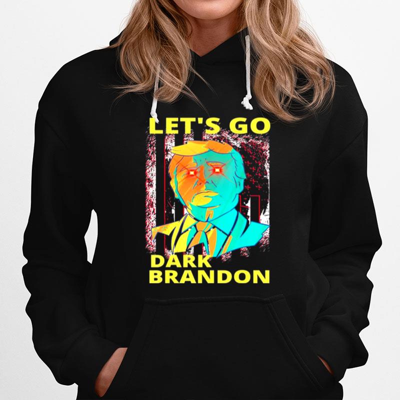 Dark Brandon Lets Go Trump 24 Us Laser Beam Anti Biden Hoodie