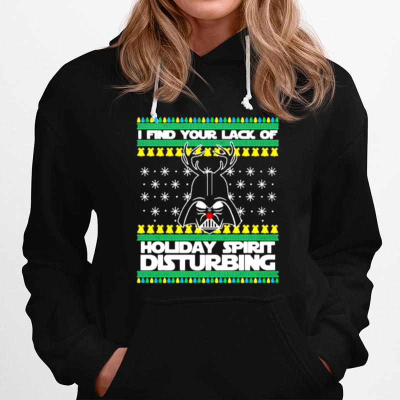 Darth Reindeer I Find Your Lack Of Holiday Spirit Disturbing Ugly Christmas T-Shirt