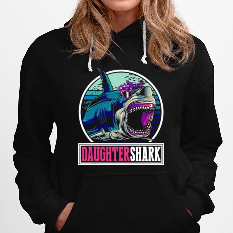 Daughter Shark Ocean Animal Family Hoodie