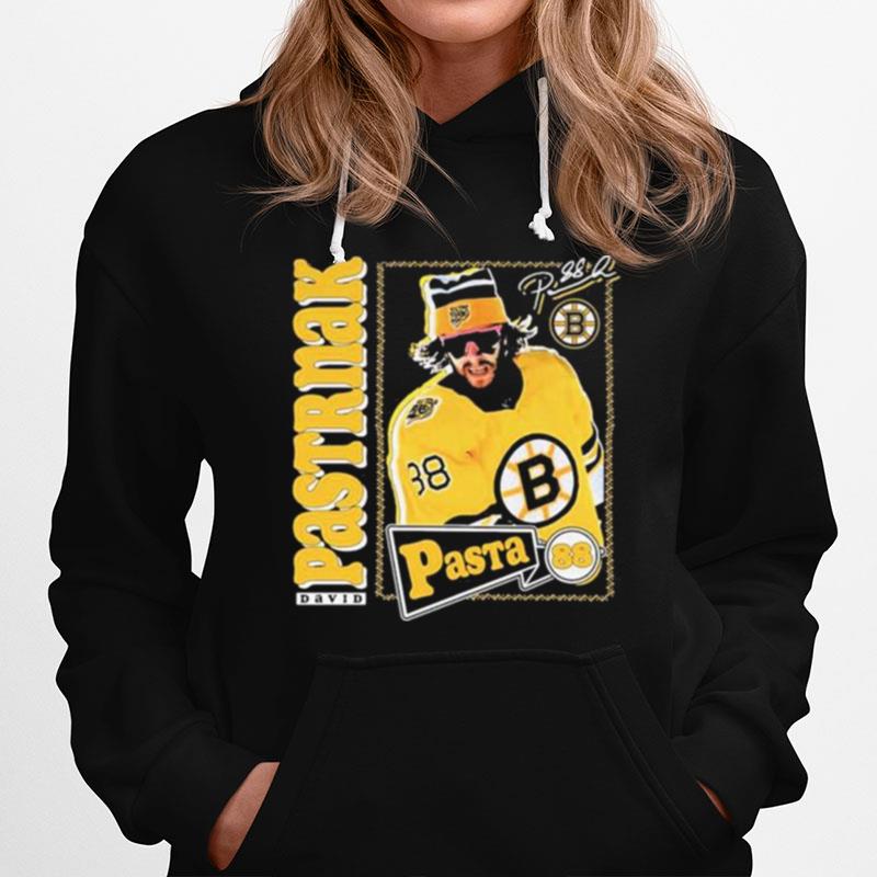 David Pastrnak 88 Boston Bruins Signature Hoodie