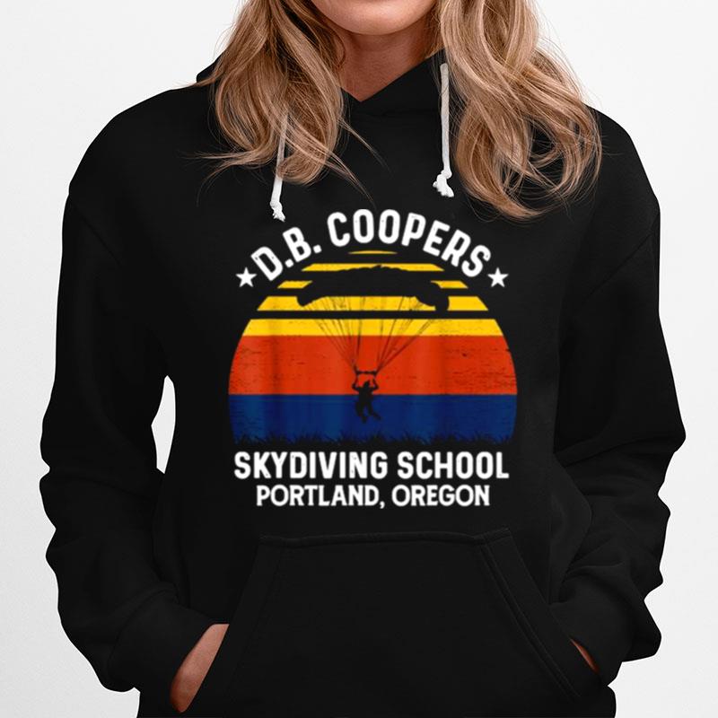 Db Coopers Skydiving School Portland Oregon Vintage Hoodie
