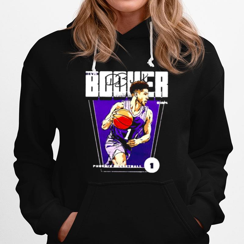 Db Portrait Playing Basketball Devin Booker Hoodie