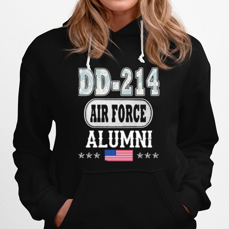 Dd 214 Air Force Alumni American Flag Hoodie