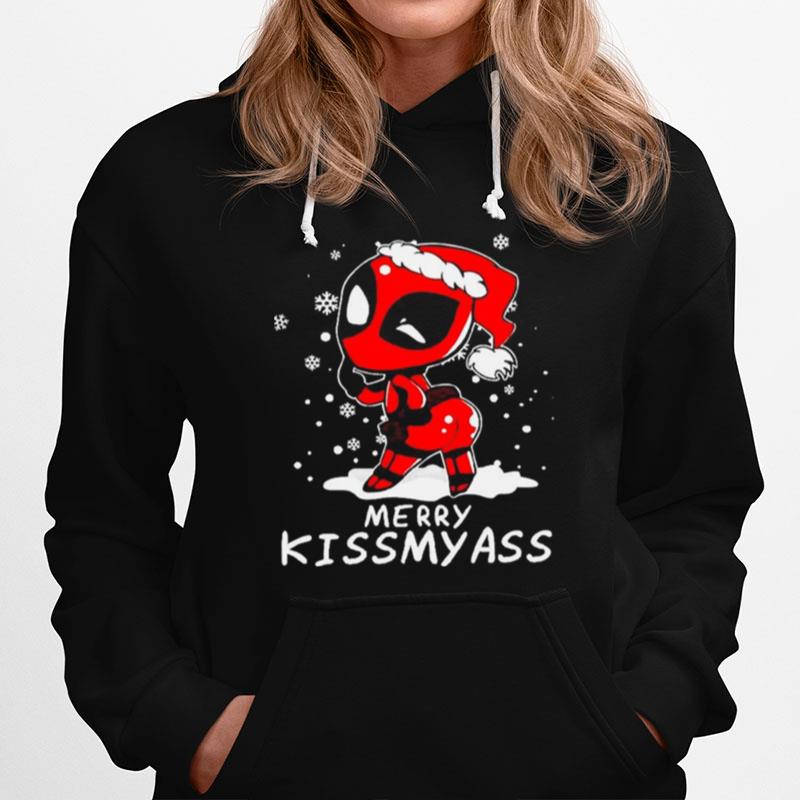 Deadpool Merry Kiss My Ass Christmas Hoodie