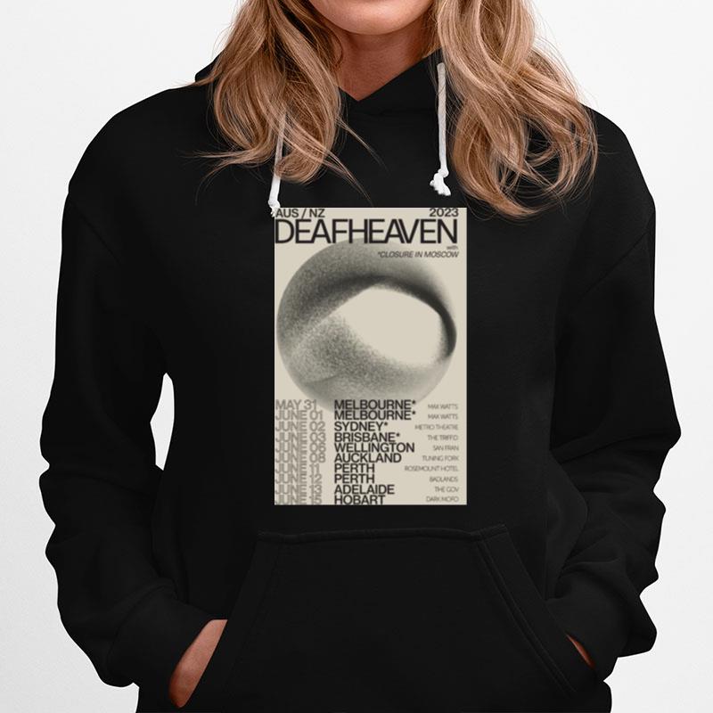 Deafheaven Australia And New Zealand Tour 2023 Poster Hoodie
