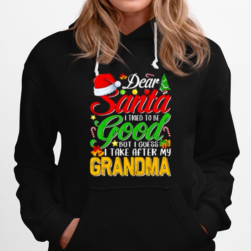 Dear Santa I Tried To Be Good But I Take After My Grandma Xmas 2022 Hoodie