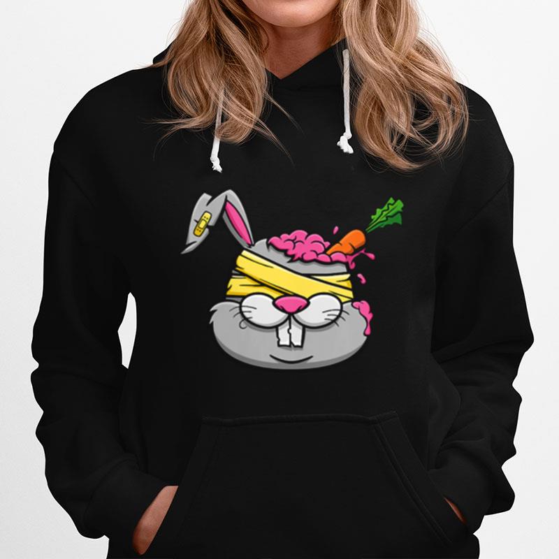 Death By Carrot Zombie Bunny Rabbit Halloween Inspired Hoodie