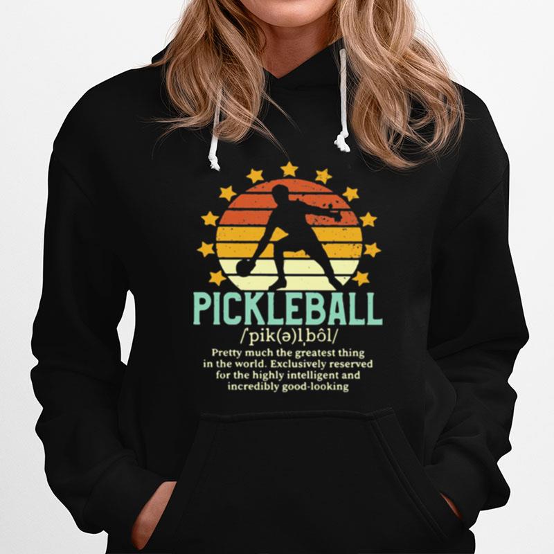 Definition Pickleball Star Vintage Sunset Hoodie