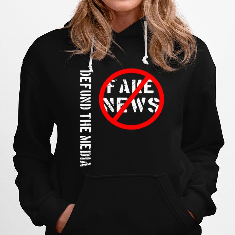 Defund The Media Fake News Hoodie