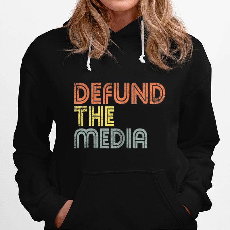 Defund The Media Political Protest Against Fake News Hoodie