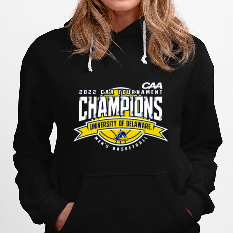 Delaware Blue Hens 2022 Caa Mens Basketball Tournament Champions Hoodie