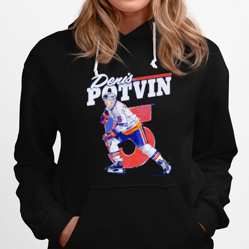 Denis Potvin New York Islanders No 5 Player Hoodie