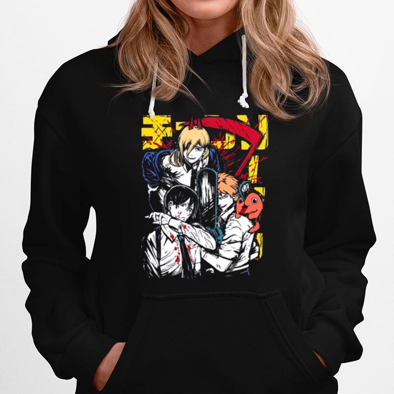 Denji Power Aki Characters Chainsaw Man Hoodie