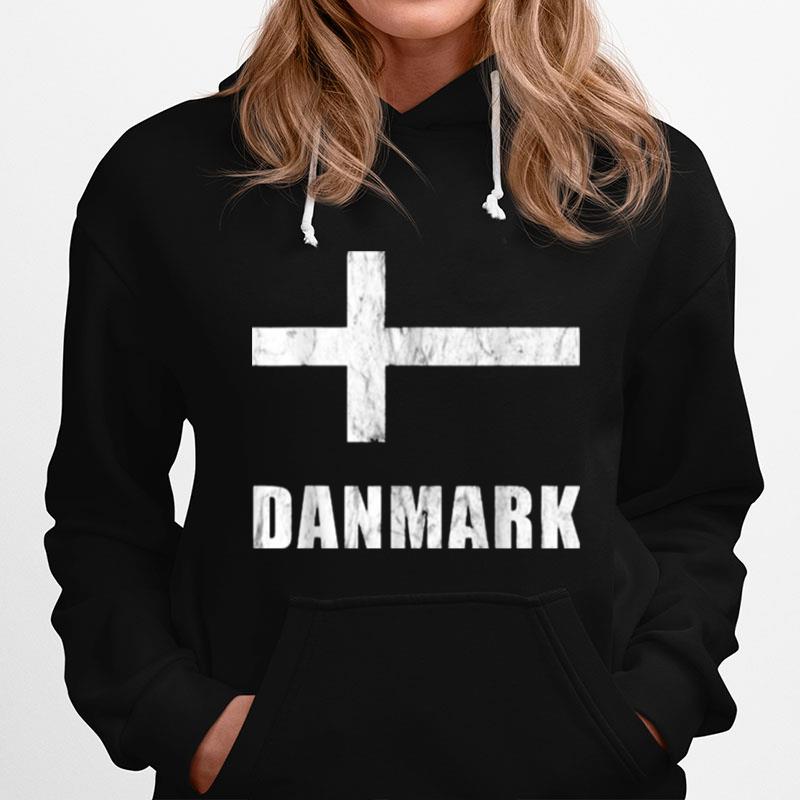 Denmark Flag National Team Danish Jersey Vintage Hoodie