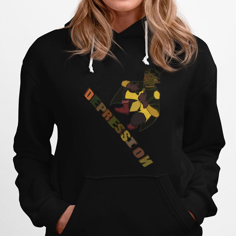 Depression Hunter The Owl House Golden Guard Hoodie