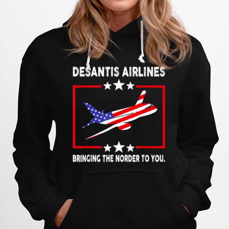 Desantis Airlines Political Meme Us Flag Hoodie