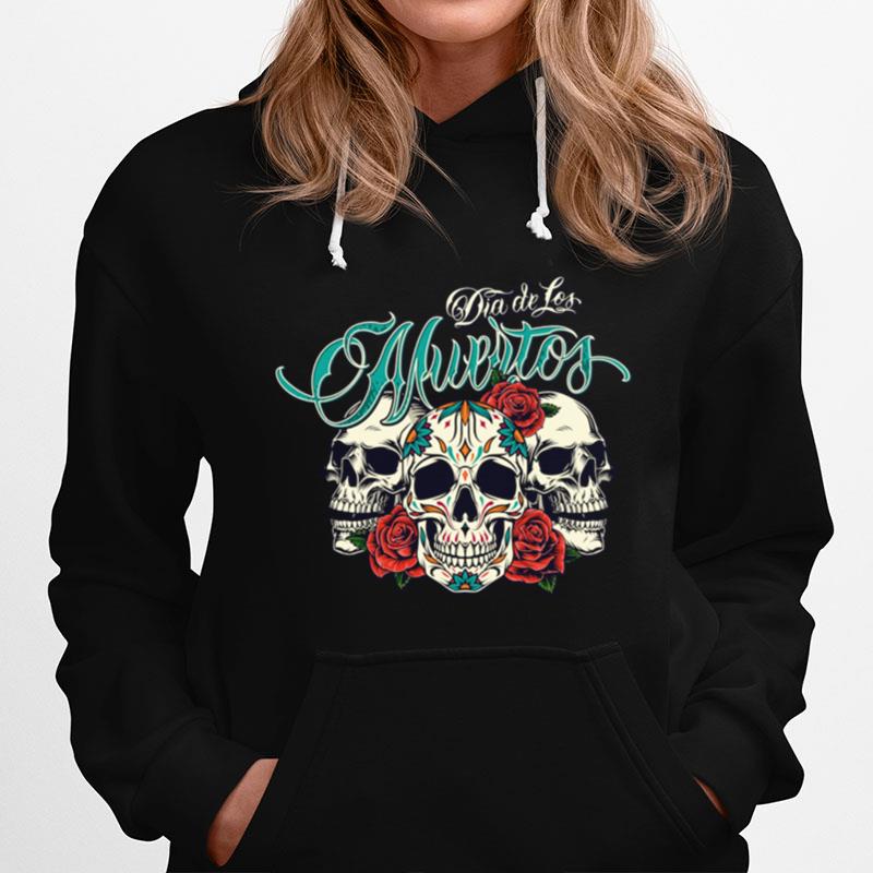 Dia De Los Muertos Sugar Skull Rose Hoodie