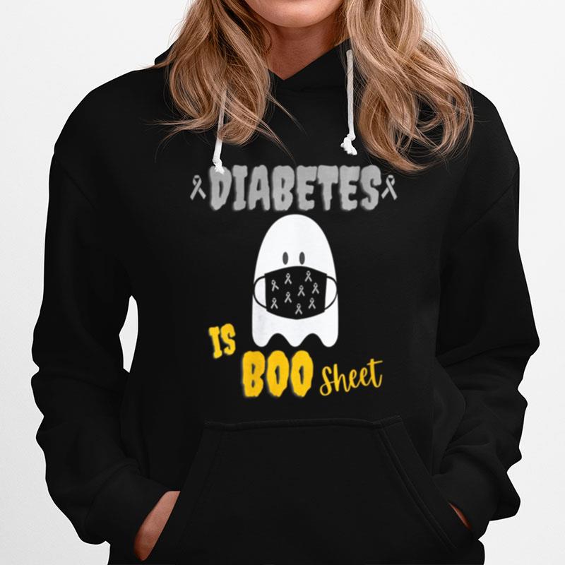 Diabetes Is Boo Sheet Funny Halloween Diabetes Awareness Hoodie