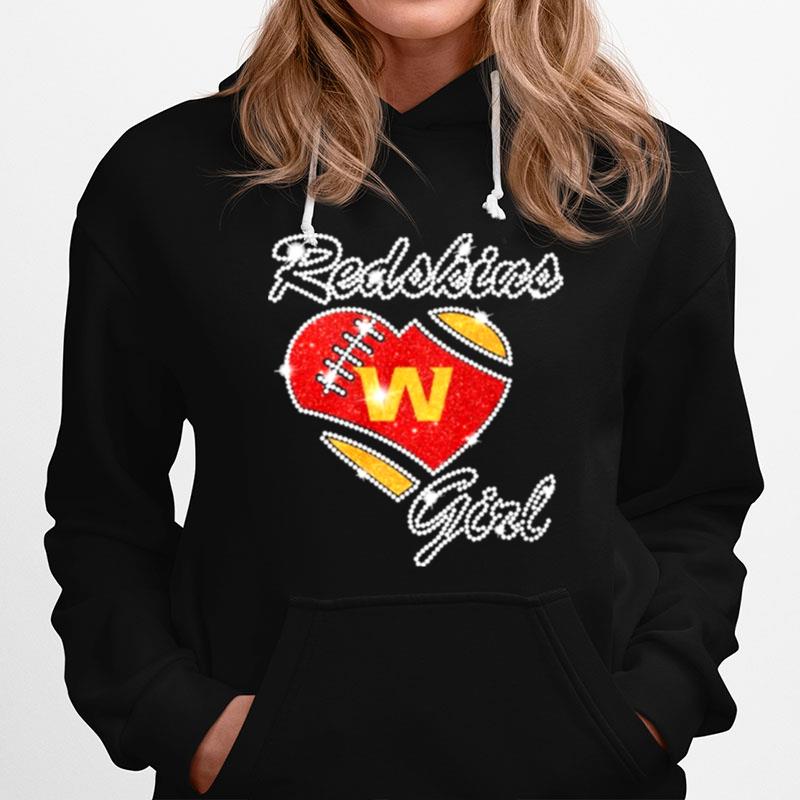 Diamond Heart Washington Redskins Girl Hoodie