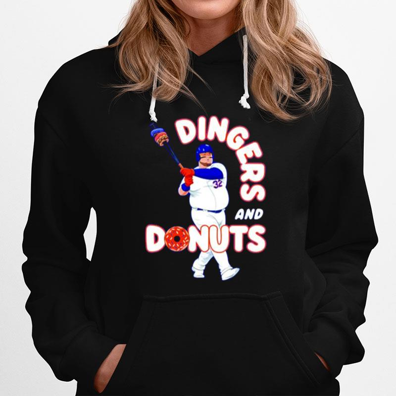 Dingers And Donuts Baseball Hoodie