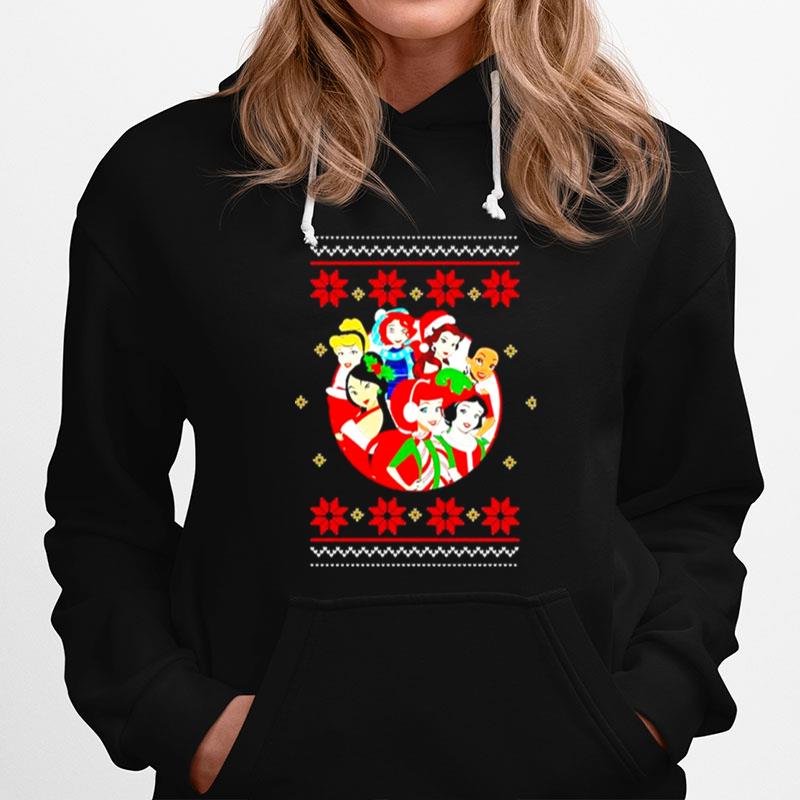 Disney Princess 2022 Ugly Christmas Sweater Hoodie