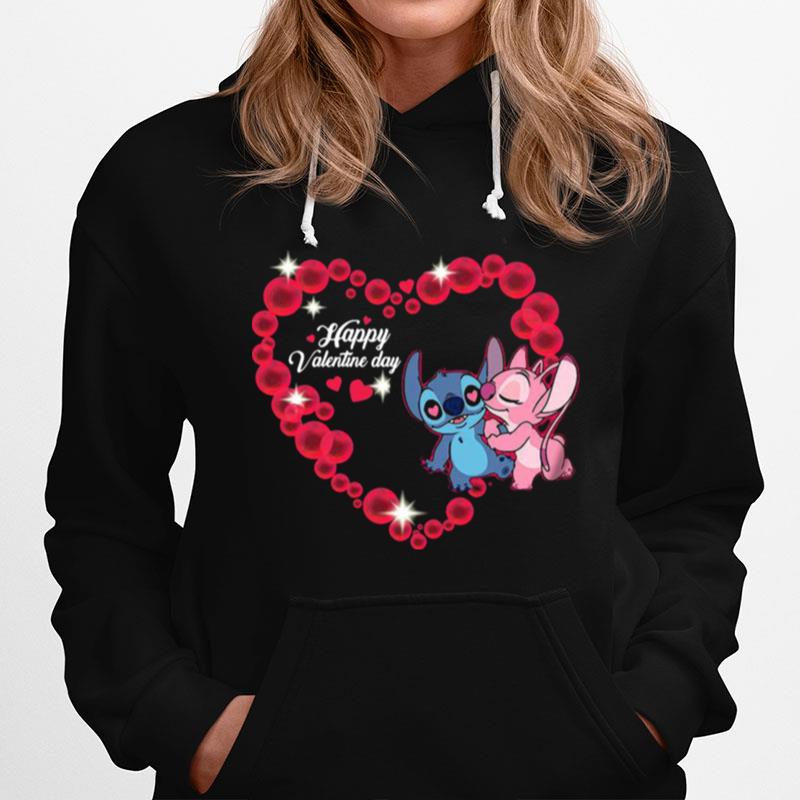 Disney Stitch And Lilo Happy Valentine Day Hoodie