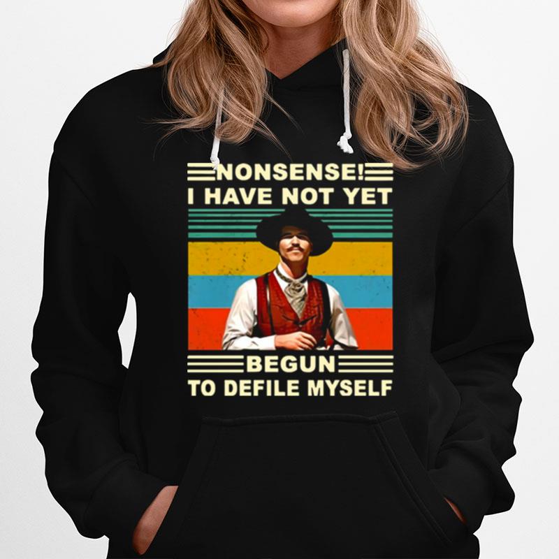 Doc Holliday Tombstone I Have Not Yet Begun To Defile Myself Vintage Hoodie