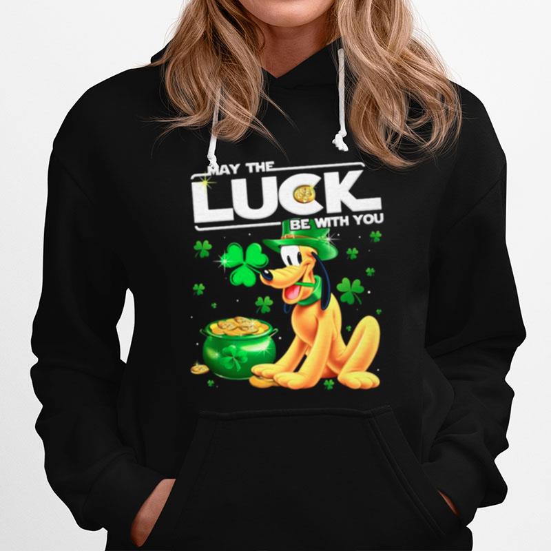 Dog Pluto May The Luck Be With You St Patricks Day Hoodie