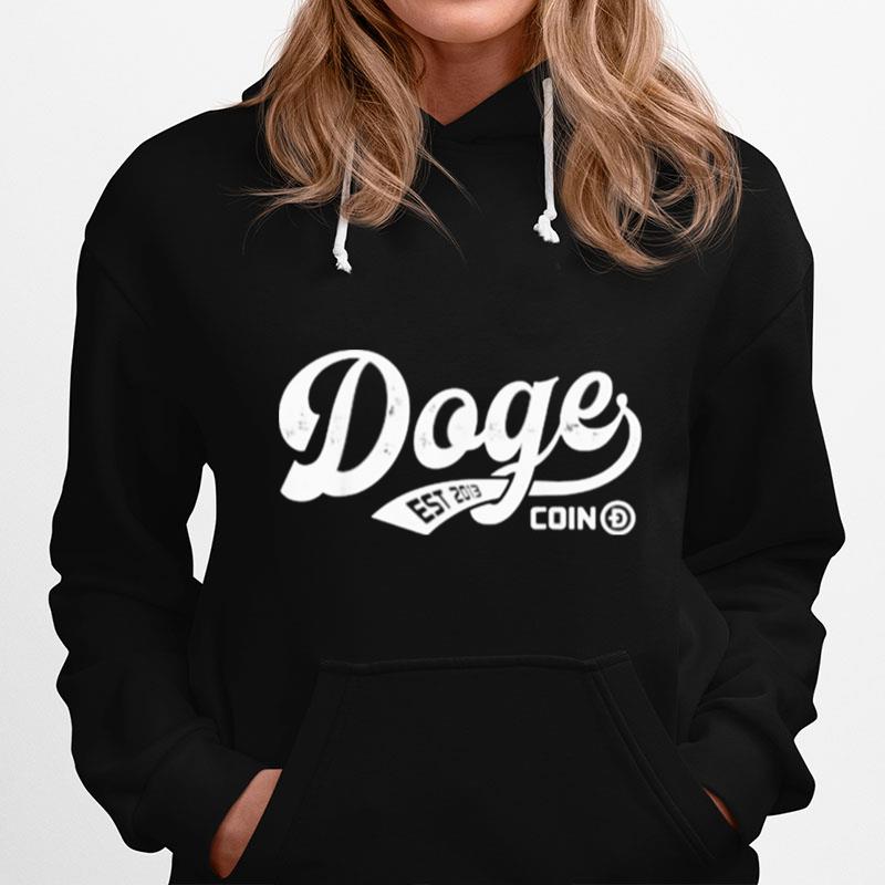 Dogecoin Doge Coin Logo Crypto Currency Hoodie