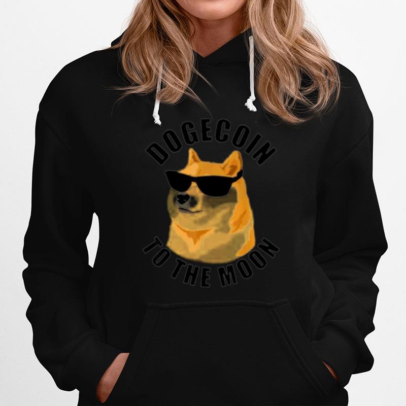 Dogecoin To The Moon Crypto Hodl Cryptocurrencys Hoodie