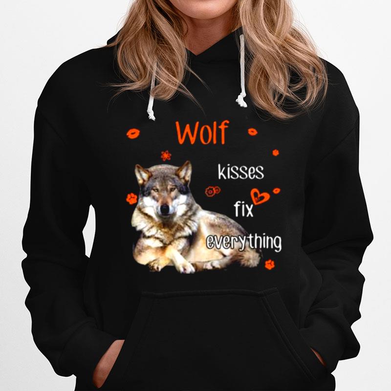 Dogs Wolf Kisses Fix Everything Hoodie