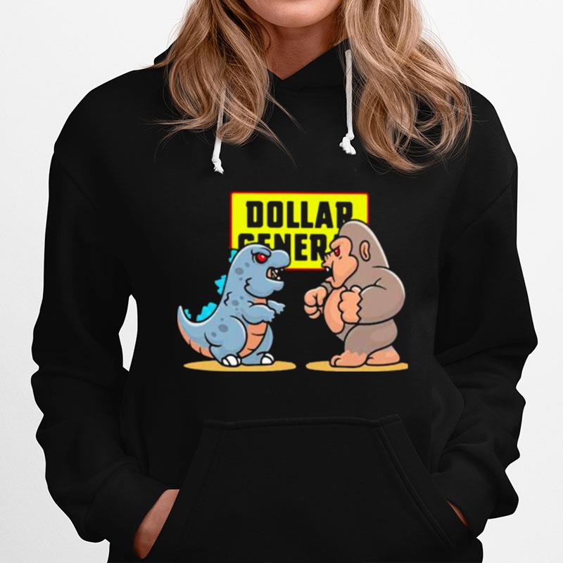 Dollar General Baby Kong And Baby Godzilla Hoodie