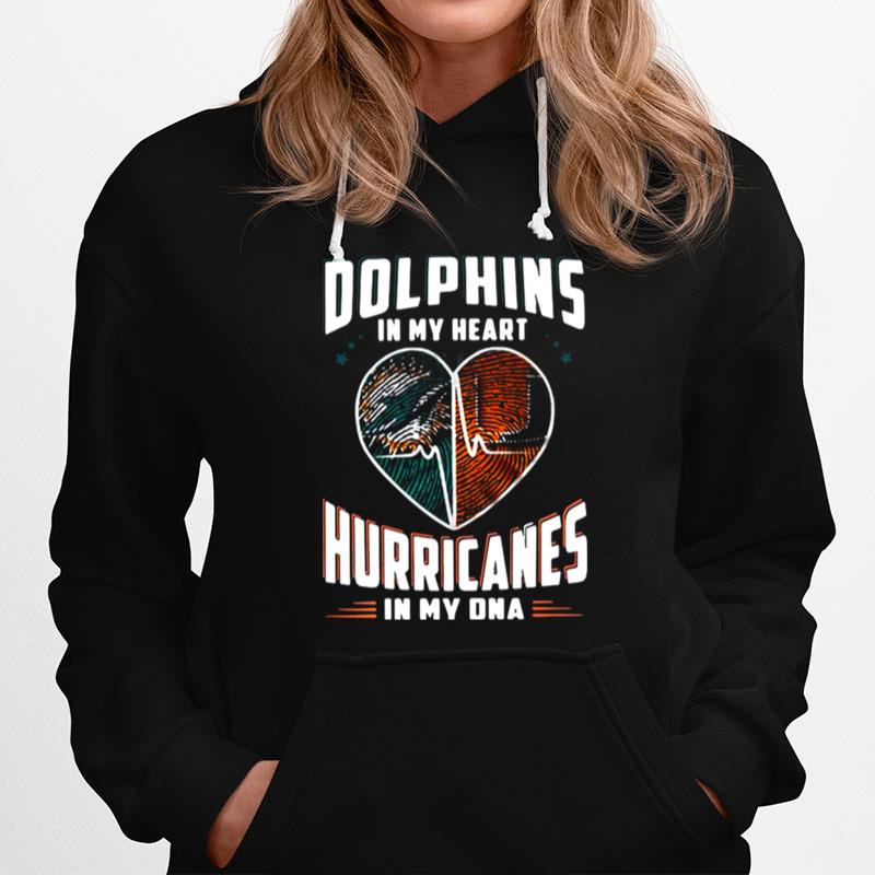 Dolphins In My Heart Hurricanes In My Dna T-Shirt