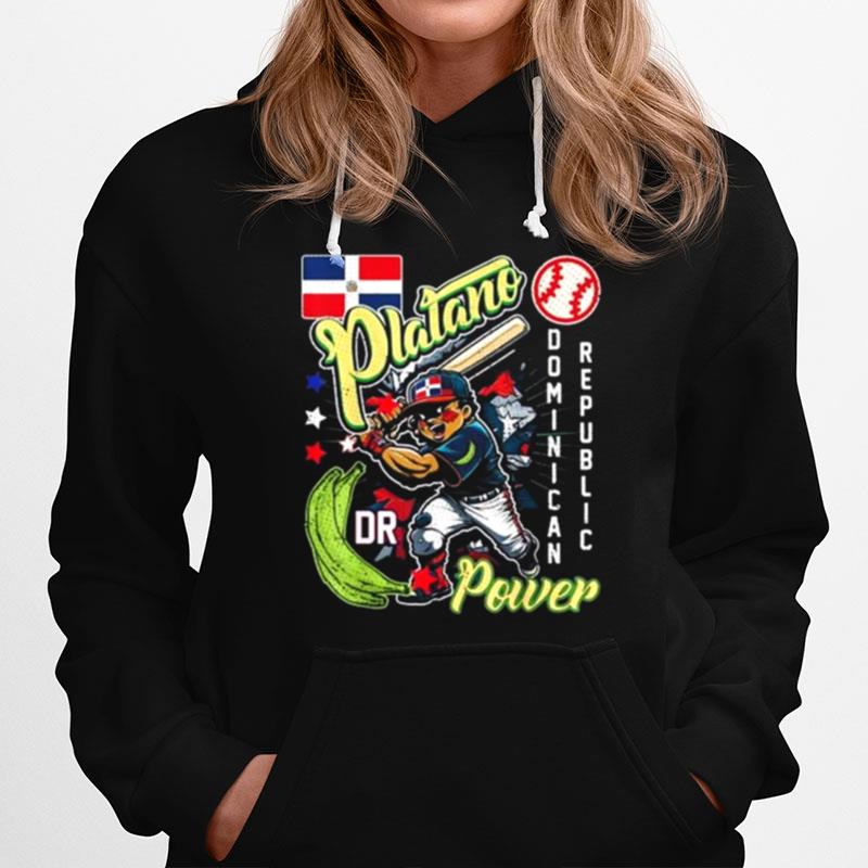 Dominican Republic Baseball Dominicana Platano Power Hoodie