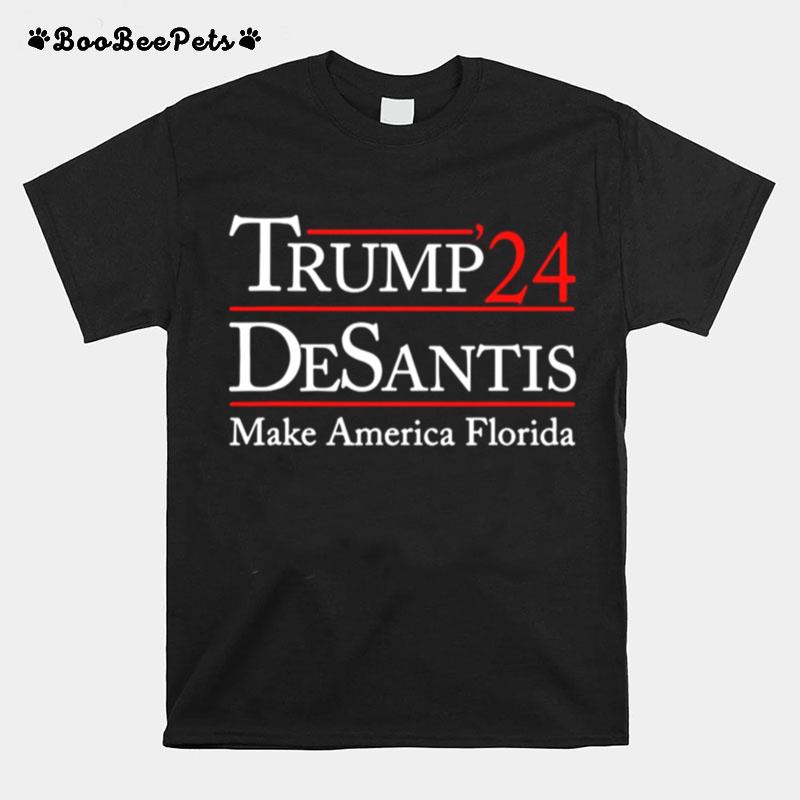 Donald Trump 24 Desantis Make America Florida T-Shirt