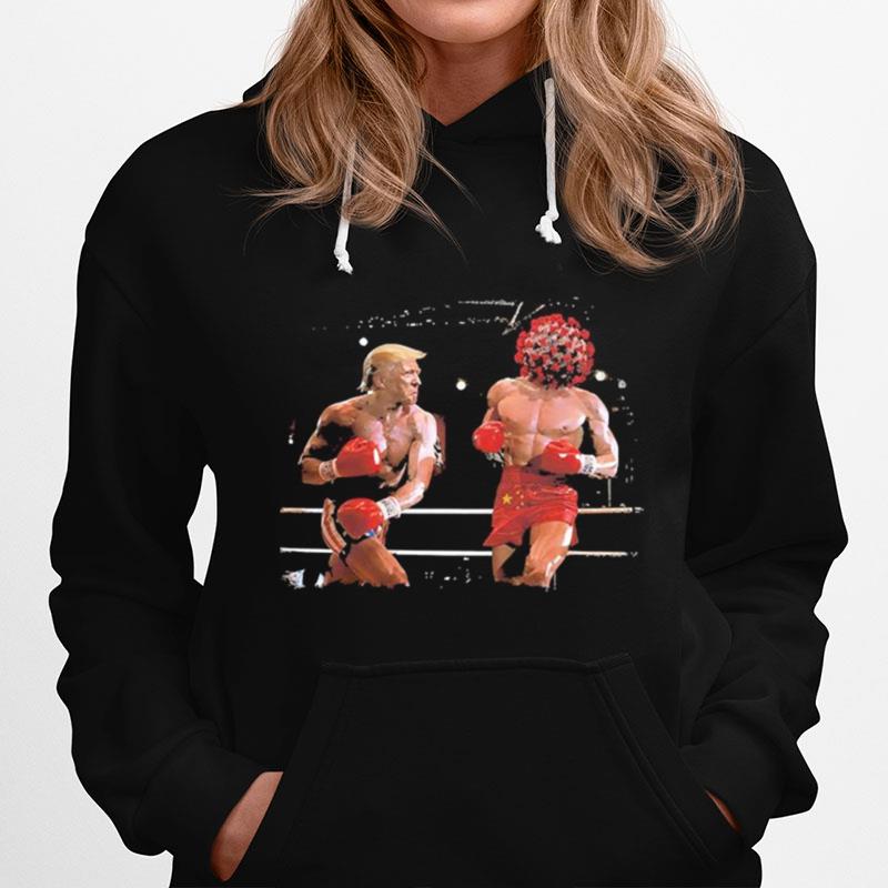 Donald Trump Boxing With Coronavirus Hoodie