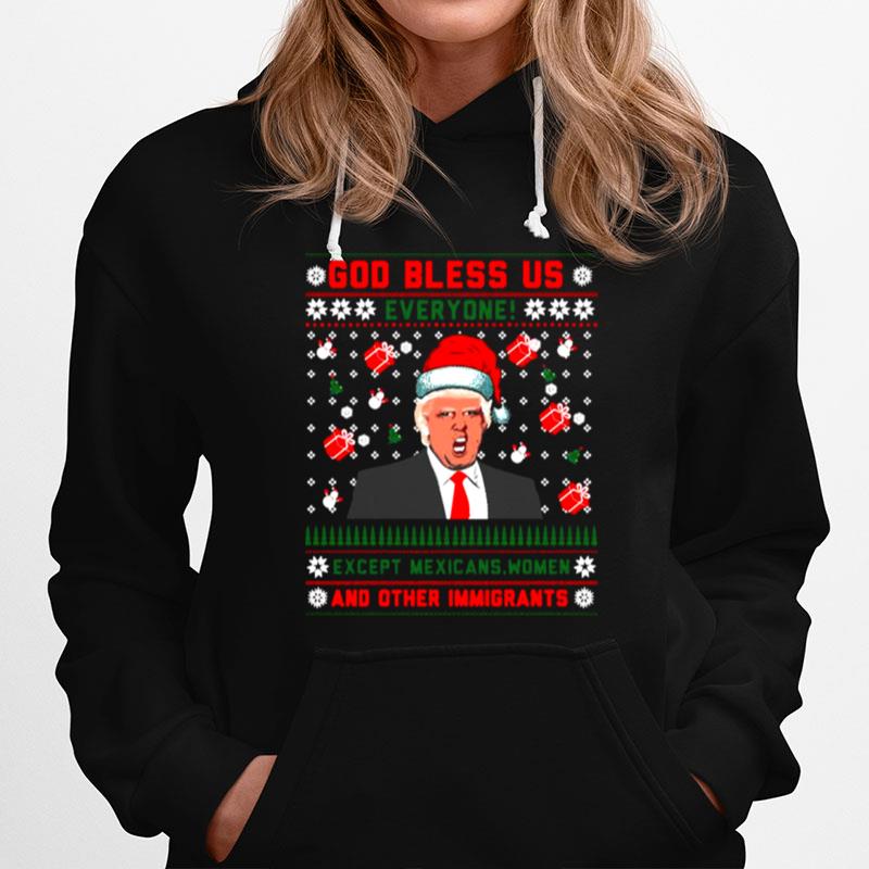 Donald Trump Gag Geschenk President Trump Santa Ugly Christmas Hoodie