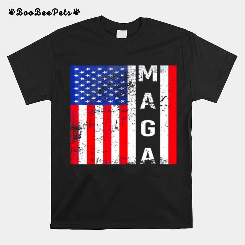 Donald Trump Maga American Flag Vote Trump 2024 T-Shirt