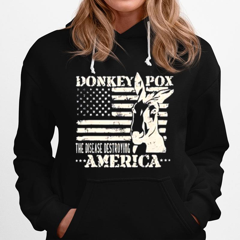 Donkey Pox The Disease Destroying America Grunge Hoodie